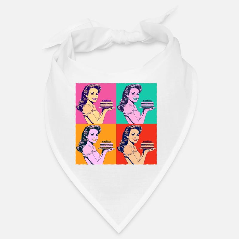 Baking Cake Baking Queen Baking Fairy Baker Pop Art Bandana