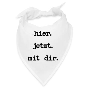 ACHTSAMKEIT LIEBE - Bandana - Weiß - Vorne