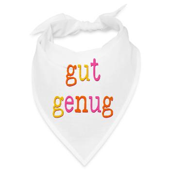 SELBSTWERT - GUT GENUG SEIN - Bandana - Weiß - Vorne