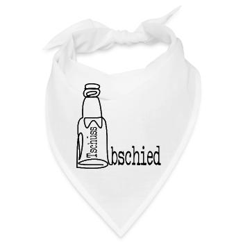 ABSCHIEDSPARTY ABSCHIED BIER - Bandana - Weiß - Vorne