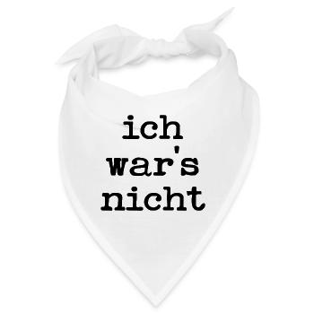 UNSCHULDIG LUSTIGE SPRÜCHE UNSCHULD - Bandana - Weiß - Vorne