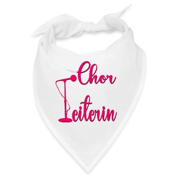 Hobby Chor Leitung Chorleiterin - Bandana - Weiß - Vorne