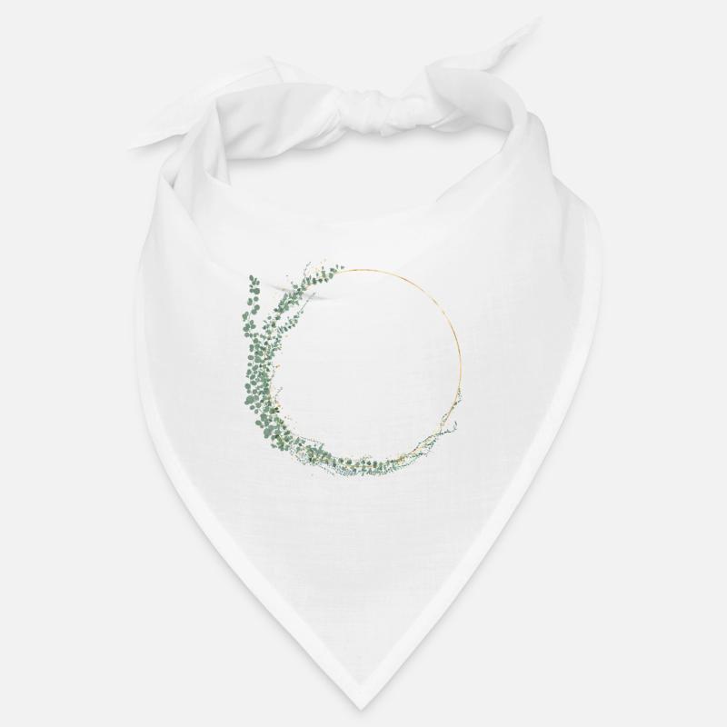 Eucalyptus wreath, personalizable Bandana