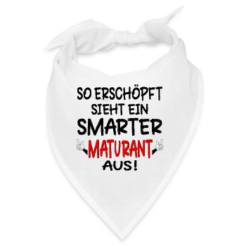 MATURA MATURANT ERSCHÖPFT LUSTIG - Bandana - Weiß - Vorne