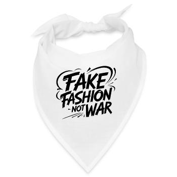 Fake Fashion not War - Bandana - Weiß - Vorne