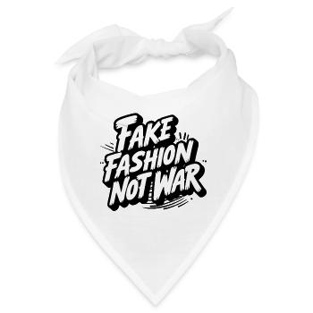Fake Fashion not War - Bandana - Weiß - Vorne