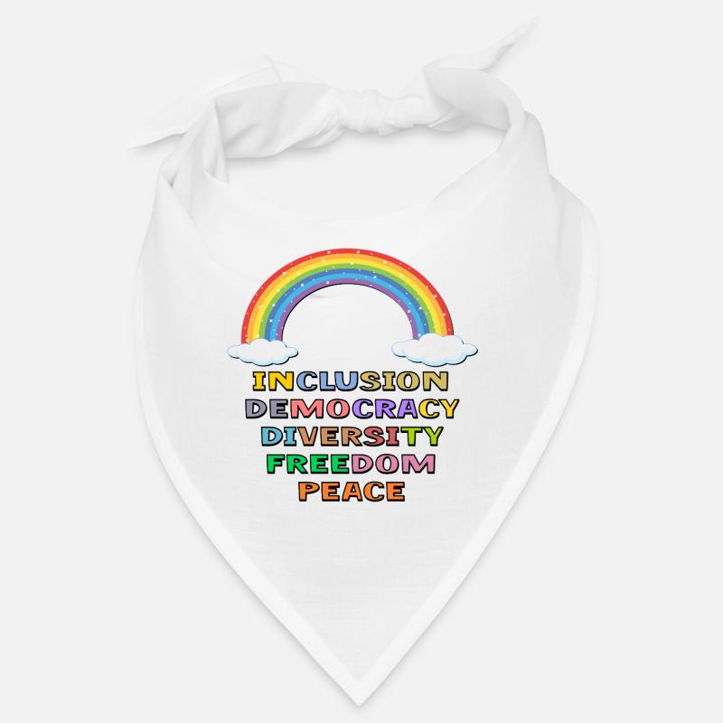 DEMOCRACY INCLUSION PEACE PRIDE Bandana