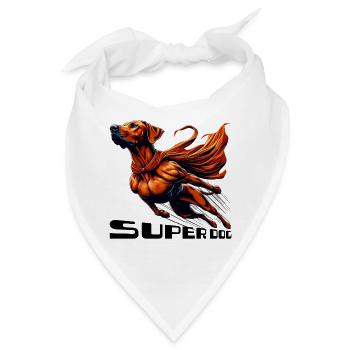 Super Hund Rhodesian Ridgeback RR Ridgie Geschenk - Bandana - Weiß - Vorne