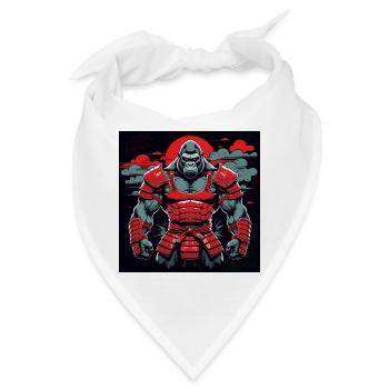Primal Ronin – Der Samurai-Gorilla - Bandana - Weiß - Vorne