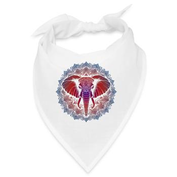 Trifecta Tugenden Mandala - Bandana - Weiß - Vorne