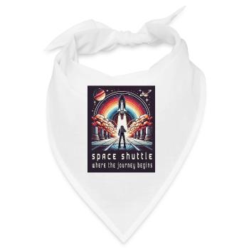 Space Shuttle - Die Reise beginnt - Bandana - Weiß - Vorne