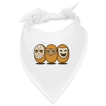 Die Brötchen-Bande – Masken-Edition - Bandana - Weiß - Vorne