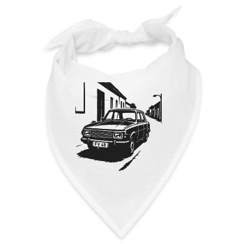 Wartburg-Feeling – Straßenlegende der DDR - Bandana - Weiß - Vorne