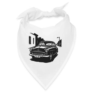 Der Charme der Straßenklassiker - Bandana - Weiß - Vorne