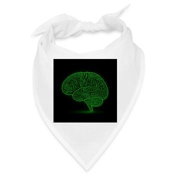 NeonTech Brain Geist trifft Schaltkreis - Bandana - Weiß - Vorne