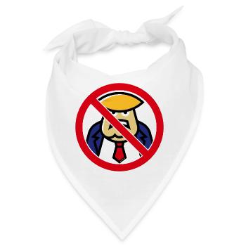 Donald Verbot (Verbotsschild) - Bandana - Weiß - Vorne