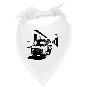 Multifunktionskraft Retro - Bandana - Weiß - Vorne