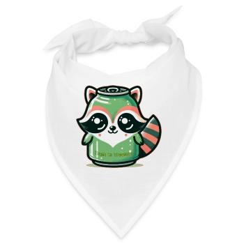 Müll zum Schatz - Bandana - Weiß - Vorne