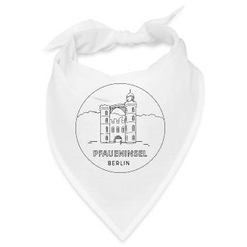 Pfaueninsel Berlin - Bandana - Weiß - Vorne