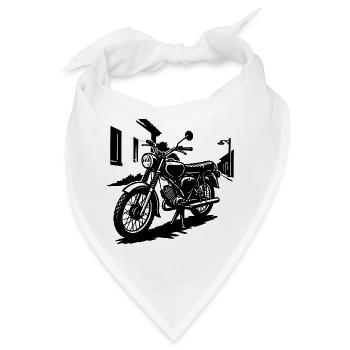 Enduro Kult 80er Style - Bandana - Weiß - Vorne