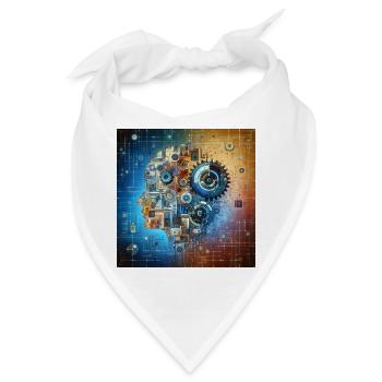 Kosmische Uhrwerk Fusion - Bandana - Weiß - Vorne
