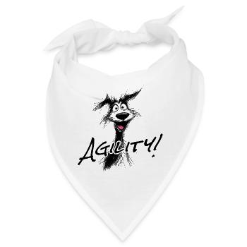 Agility – der Hundsport - Bandana - Weiß - Vorne