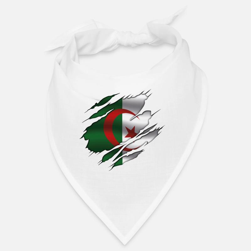 Algeria Flag - Algeria - Torn Flag Bandana
