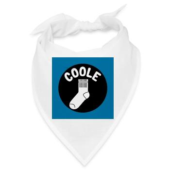 Coole Socke Socken und lustiger Spruch - Bandana - Weiß - Vorne