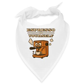 Espresso selbst - Bandana - Weiß - Vorne