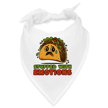 Tacos voller Emotionen - Bandana - Weiß - Vorne