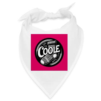 Coole Socke Socken und lustiger Spruch - Bandana - Weiß - Vorne