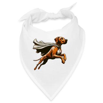 Super Hund Rhodesian Ridgeback RR Ridgie Geschenk - Bandana - Weiß - Vorne