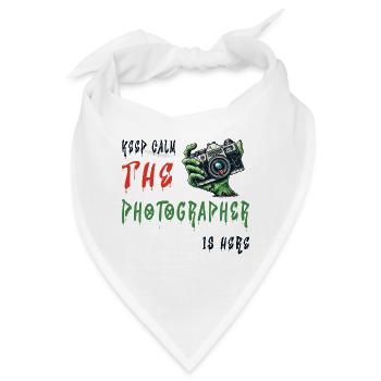 Zombie Photographer Alert - Bandana - Weiß - Vorne