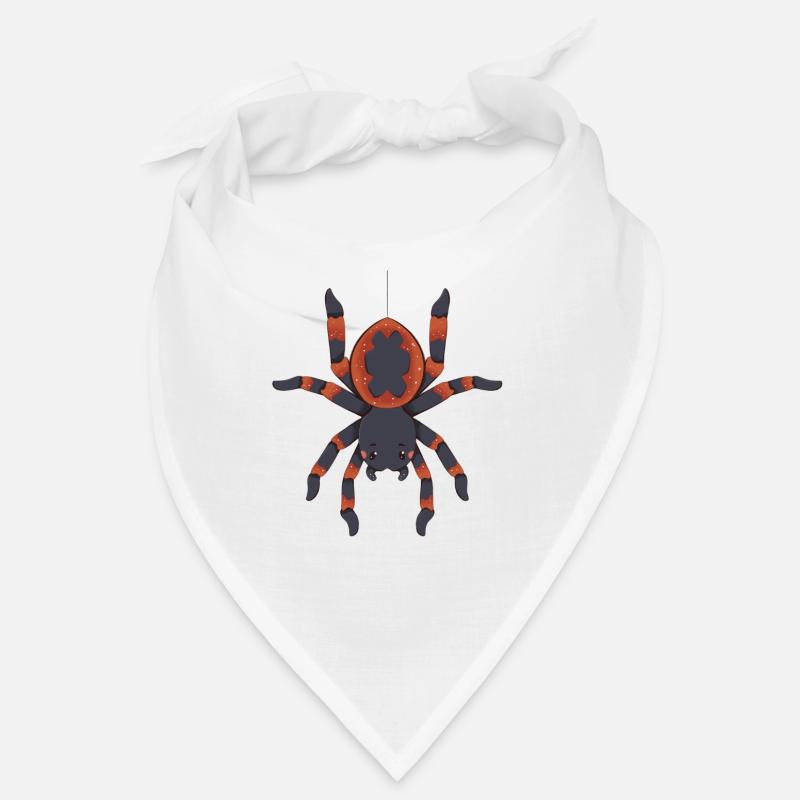 Spinne - Bandana - Weiß