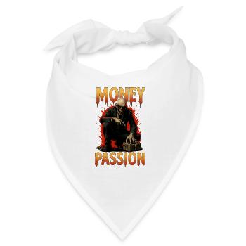 Geld Passion – Gier nach Cash - Bandana - Weiß - Vorne