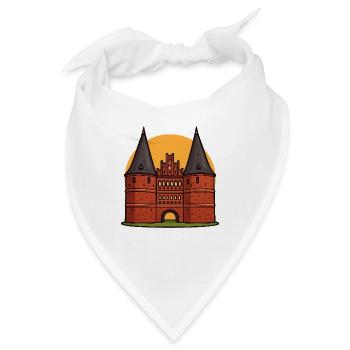 Meine Stadt im Norden - Bandana - Weiß - Vorne