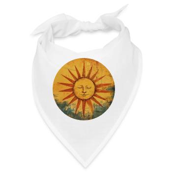 Sonne - Bandana - Weiß - Vorne