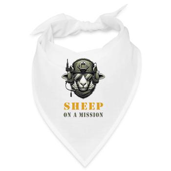 Schaf in Mission - Bandana - Weiß - Vorne