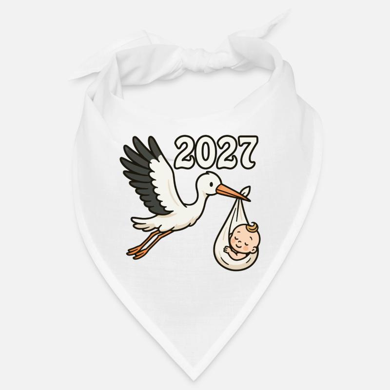 Cigogne avec enfant trouvé dans son bec 2027 Bandana