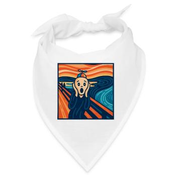 Der (fast) heitere Scream - Bandana - Weiß - Vorne