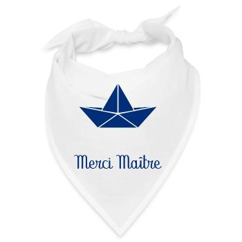 MEISTER. MEISTER. VIELEN DANK. DANKE, MEISTER. MEISTER - Bandana - Weiß - Vorne