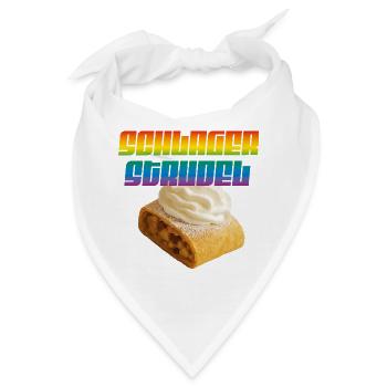 Schlager Strudel Statement - Bandana - Weiß - Vorne