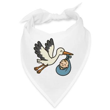 Classic Stork Delivery - Bandana - Weiß - Vorne