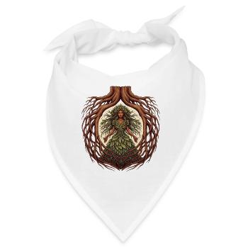 Baumgöttin | Hüterin der Natur und Lebensenergie - Bandana - Weiß - Vorne