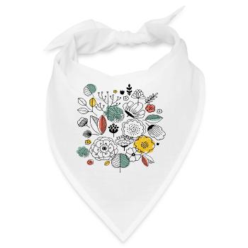 Flower Power - Bandana - Weiß - Vorne