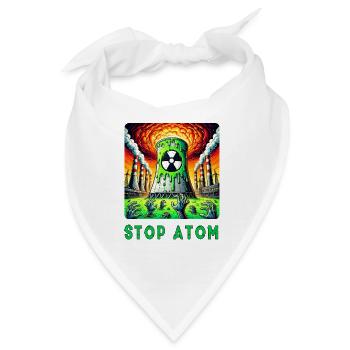 Stop Atom – Radioaktiver - Bandana - Weiß - Vorne