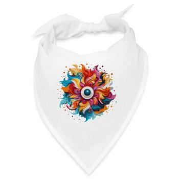 Farbenauge - Bandana - Weiß - Vorne