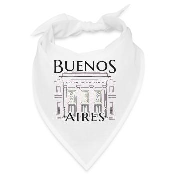 Buenos Aires, Argentinien, Zeichnung Kunstmuseum - Bandana - Weiß - Vorne