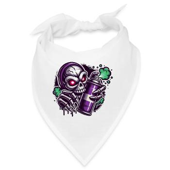 Totenkopf Sprayer - Bandana - Weiß - Vorne