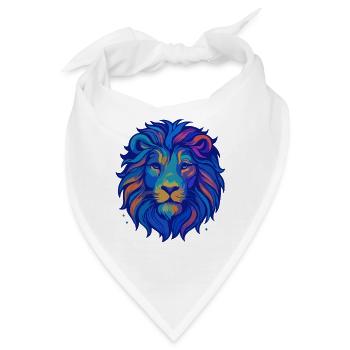 Saphir Löwe - Bandana - Weiß - Vorne